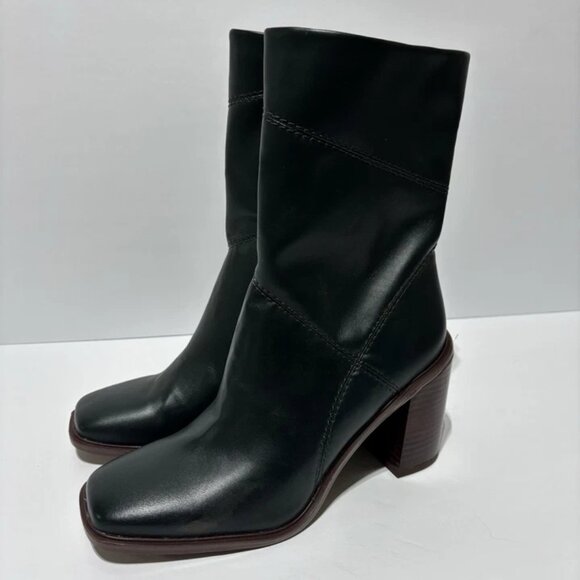 Franco Sarto Women’s Stormy, Dark Green Mid Calf Boots, Size 8 M - Picture 5 of 6